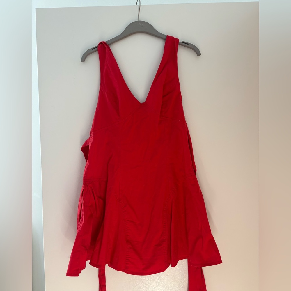 Free People Bright Red Mini Dress